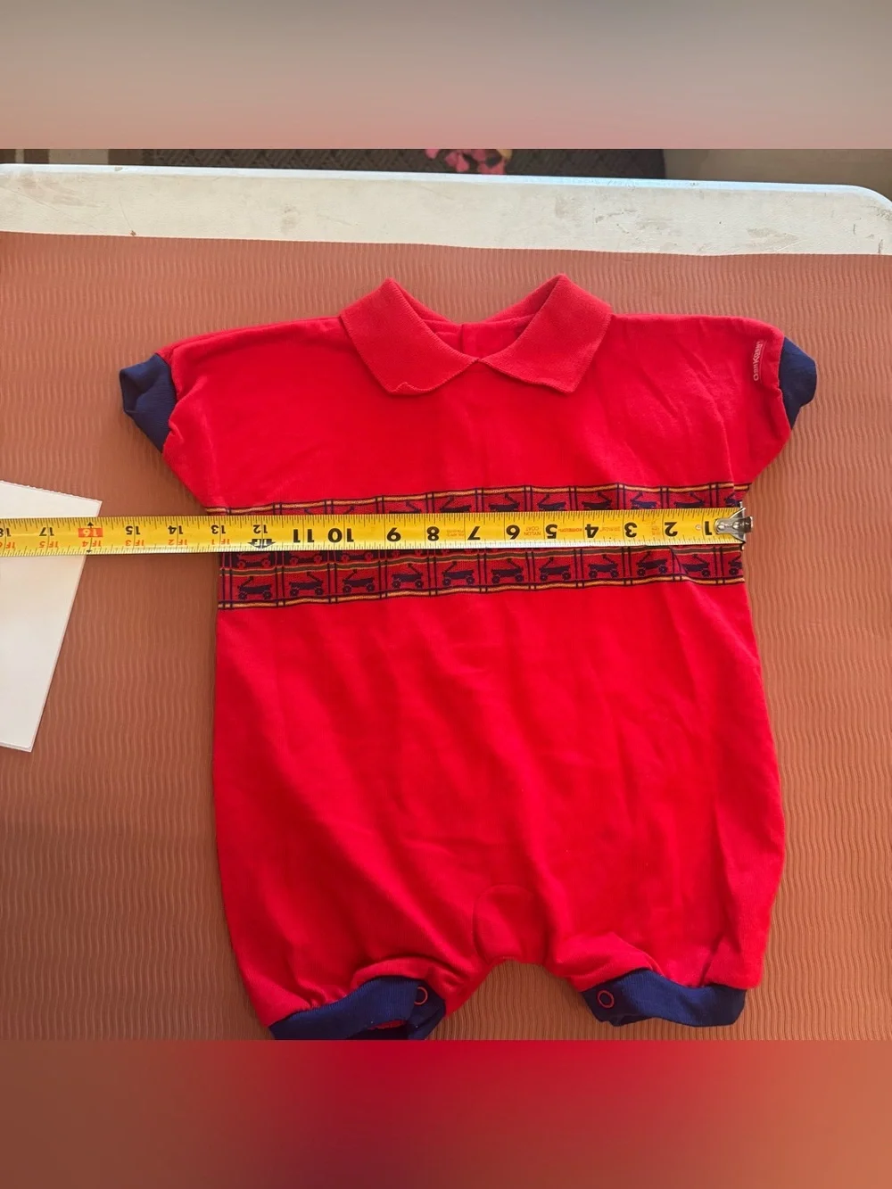 Vintage Oshkosh Baby Onesie Romper made in USA 12M